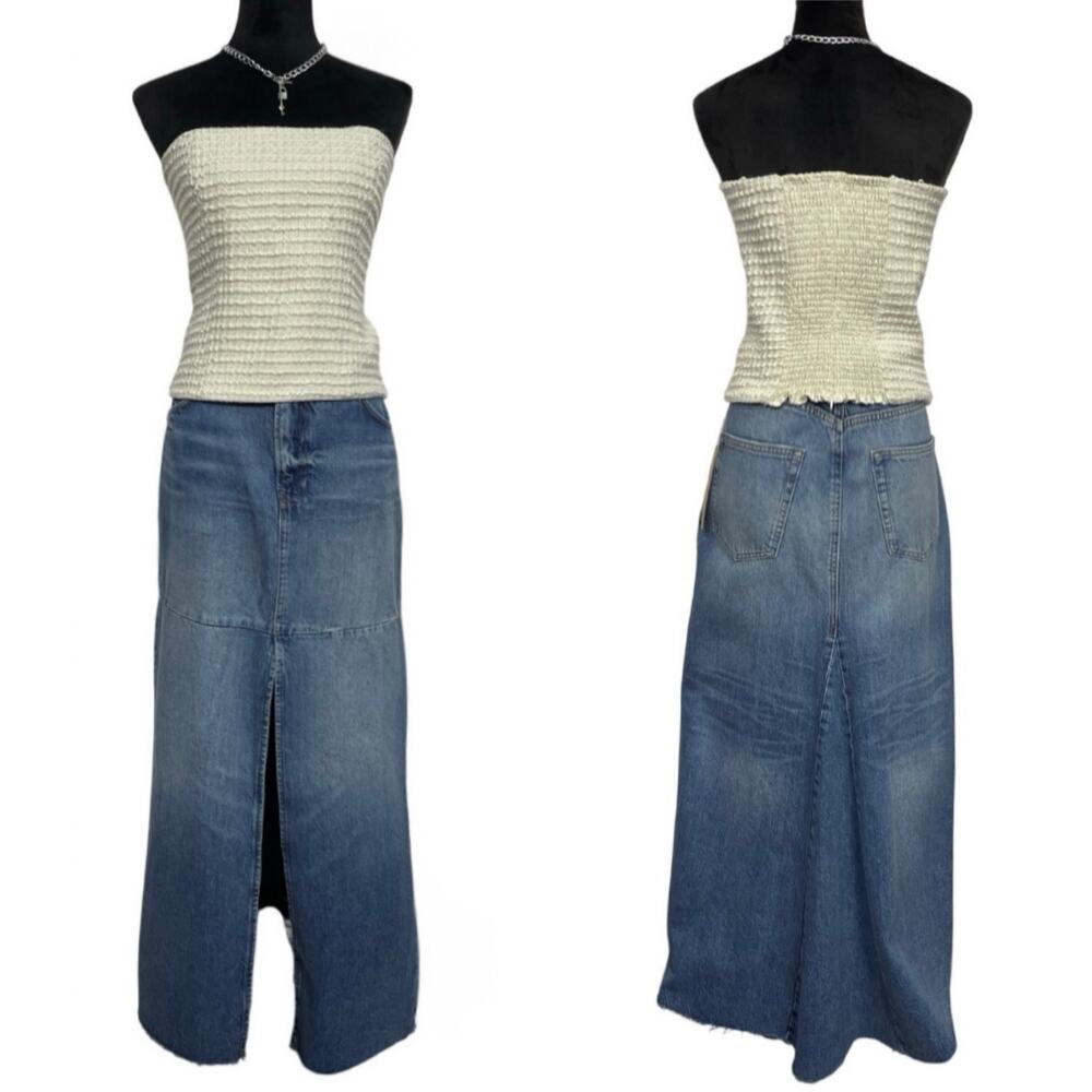 NWT - Reformation Tazz Maxi Denim Skirt
